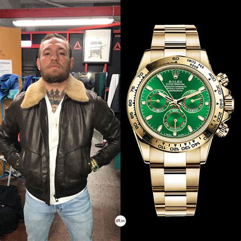 conor mcgregor green rolex|conor mcgregor watch collection.